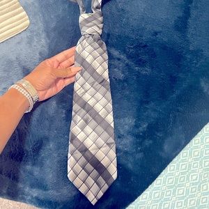 Grey & Black Versailles Tie.
